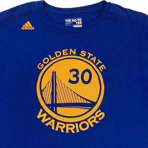 Adidas Steph Curry Golden State Warriors No. 30 T-shirt Size Large - Picture 2 of 6